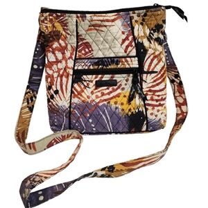 Vera Bradley Painted Feathers Crossbody Purse.